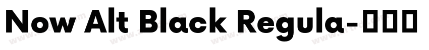 Now Alt Black Regula字体转换